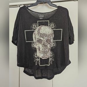 Skull, Cross & Roses T-shirt